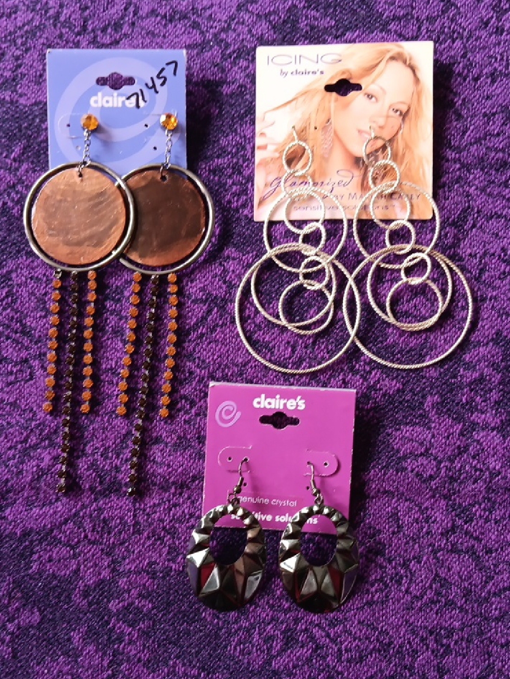 Claire's Earrings Lot (3pairs)